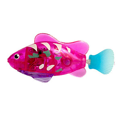 Led Light Swimmer: Interactive Pet Fish Electronic Cat Toys With Grass