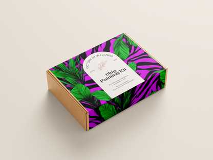 Zebra Plant Paint By Numbers Kit, Purple and Green Leaves, DIY Adult Craft Set, Relaxing Indoor Activity | by Victory In Wellness